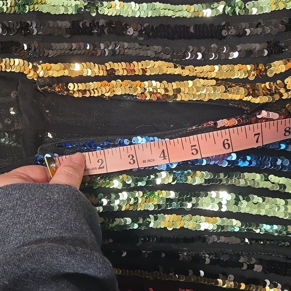 LPA-Revolve-Double V Jumpsuit in Multi Sequin-Size Small - Picture 13 of 17